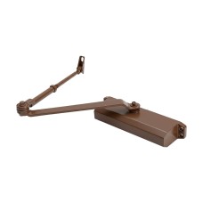 Дверний доводчик Dortec DT-65HA Brown 85-120кг з фіксацією дверей у відчиненому положенні