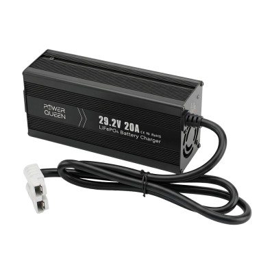 Зарядний пристрій для акумуляторних батарей LiFePO4 29.2V/20A Power Queen P24V20A-BCHA-MINI-X