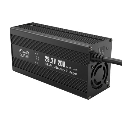 Зарядний пристрій для акумуляторних батарей LiFePO4 29.2V/20A Power Queen P24V20A-BCHA-MINI-X
