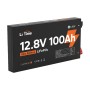 Акумуляторна батарея літій-залізо-фосфатна 12.8В 100А*год LiFePO4 LiTime Slim 12V100-100-SLIM-LTCP-4-SE100 ультратонка
