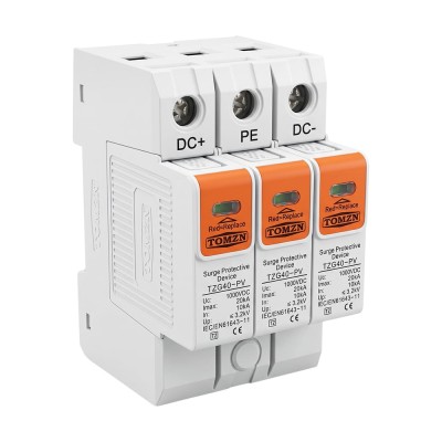 Обмежувач напруги TOMZN TZG40-PV 3P 1000V DC під DIN-рейку