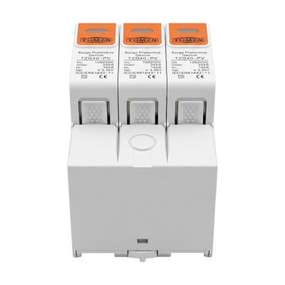 Обмежувач напруги TOMZN TZG40-PV 3P 1000V DC під DIN-рейку