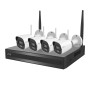 Комплект IP-відеонагляду з WiFi на 4 камери TVT TD-P0804W1-001: 4 циліндричні 4Mp WiFi IP-відеокамери + 8-канальний 8Mp WiFi IP-відеореєстратор