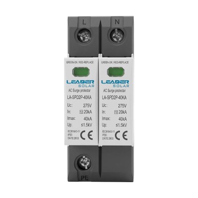Обмежувач напруги Leader LA-SPD2P-40KA (1P+N) 275V AC під DIN-рейку