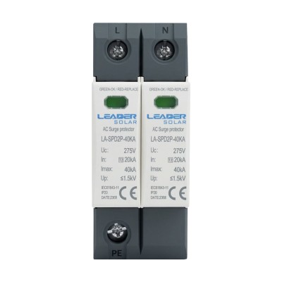Обмежувач напруги Leader LA-SPD2P-40KA (1P+N) 275V AC під DIN-рейку