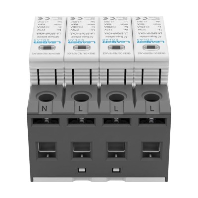 Обмежувач напруги Leader LA-SPD4P-40KA (3P+N) 275V AC під DIN-рейку