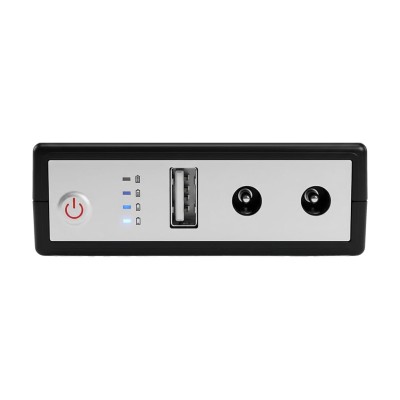 Комплект Mini UPS з блоком живлення: джерело безперебійного живлення Mini UPS WGP UPS1032 Black 10400mAh 5V/9V/12V, Li-ion 4*2.6Ah, для роутера і оптичного термінала та блок живлення SPF-1202B 12V/2A (24W)