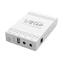 Комплект Mini UPS з блоком живлення: джерело безперебійного живлення Mini UPS WGP UPS103A White 10400mAh 5V/9V/12V, Li-ion 4*2.6Ah, для роутера і оптичного термінала та блок живлення SPF-1202B 12V/2A (24W)