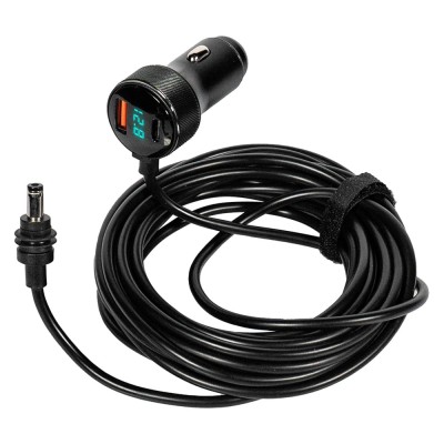 Кабель живлення для Starlink Mini E-NET автомобільний прикурювач/DC з USB Type-C та LED 3м