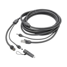 Кабель живлення та передачі даних 2 в 1 DC+Ethernet для Starlink Mini з перехідником Type-C 5м