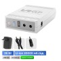 Джерело безперебійного живлення з блоком живлення Mini UPS WGP UPS103C Quick Charge 20000mAh 5V/12V/12V, Li-ion 4*5Ah, для роутера та оптичного терміналу