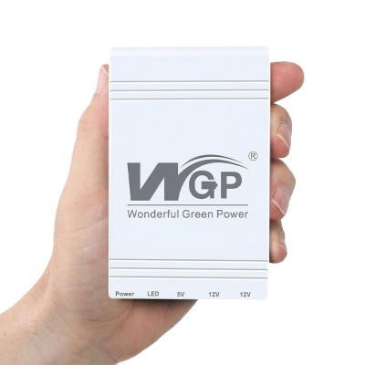 Джерело безперебійного живлення з блоком живлення Mini UPS WGP UPS103C Quick Charge 20000mAh 5V/12V/12V, Li-ion 4*5Ah, для роутера та оптичного терміналу