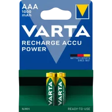 Аккумулятор AAA VARTA RECHARGEABLE ACCU 1000mAh BLI 2 NI-MH (READY 2 USE)