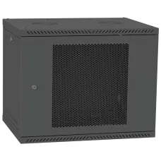 Шафа телекомунікаційна двері перф(чорна) IPCOM 12U 600x450