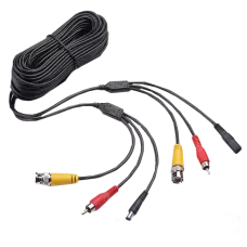 Патчкорд комбінований коаксіальний + живлення + звук, чорний NC + DC + AV 10m