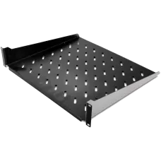 Полиця консольна чорна 19" 2U 450мм