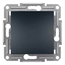 Вимикач 1-клавішний антрацит Schneider Electric EPH0100171 Asfora