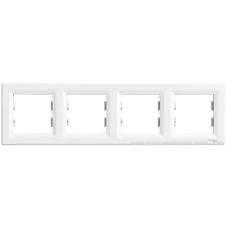 Рамка 4-місна горизонтальна біла Schneider Electric ASFORA EPH5800421