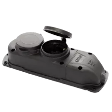 Колодка подвійна із заглушкою 2*16 (каучук) ERKA 6002