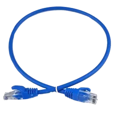 Патч-корд блакитний 0.25м EServer UTP CAT5e