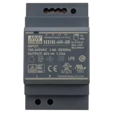 Блок живлення Mean Well HDR-60-48 48B 1.25А для монтажа на DIN рейку