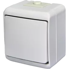 Вимикач 1-клавішний накладний, білий, IP 54 ETI Hermetics 4668000