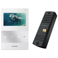 Комплект відеодомофону Slinex ML-16HD(Black)+SQ-04M(White)