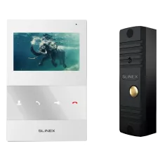 Комплект відеодомофона Slinex SQ-04M(White) + ML-16НR(Black)