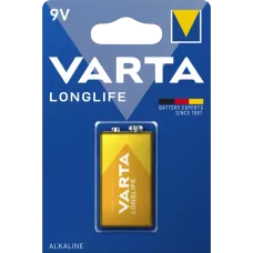 Батарейка 6LR61 VARTA LONGLIFE BLI 1 ALKALINE