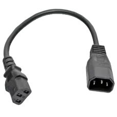 Шнур живлення Kingda С13-C14, 0.3 м, 0.75 мм2