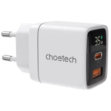 Адаптер Choetech PD6052 White PD35W GAN A+C