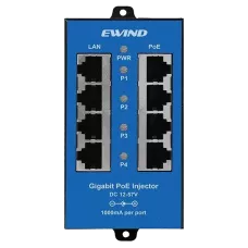 Інжектор PoE 4-портовий Ewind EW-PSE304CG