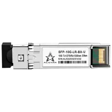 Модуль ALISTAR SFP-10G-LR-BX-U SFP+ 10G BASE-BX 1SM WDM LC 20KM TX1270/RX1330nm DOM