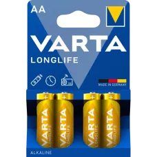 Батарейка AA VARTA LONGLIFE BLI 4 ALKALINE