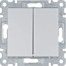 Вимикач Hager Lumina WL0052 2-кл. універсальний
