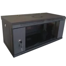 Шафа коммутаційна настінна розбірна чорна Hypernet WMNC-350-4U-FLAT-BLACK