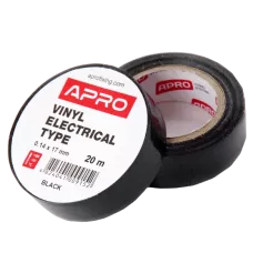 Изоляционная лента черная APRO 0.14х17 мм 20 м