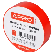 Изоляционная лента красная APRO 0.14х17 мм 20 м