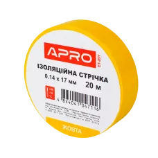 Изоляционная лента желтая APRO 0.14х17 мм 20 м