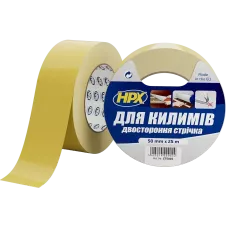 Стрічка двохстороння для фіксації килимків HPX CT5025 CARPET TAPE 50мм х 25м
