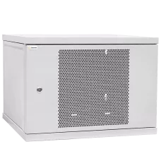 Шафа телекомунікаційна двері перфорація (сіра) IPCOM 12U 600x600
