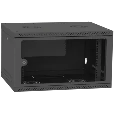 Шафа серверна IPCOM CH-6U 600x350 скло RAL9005