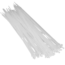 Хомут білий Courbi 200 x 4,8 (100шт)
