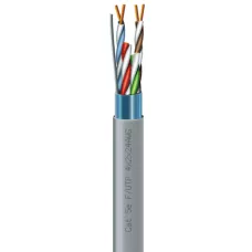 Кабель вита пара ЗЗКМ (FTP мідь внут) Cat. 5e F/UTP 4х2х24 AWG (7091000) бухта 305м.