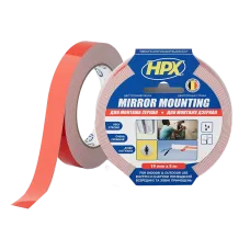 Стрічка двохстороння спінена для дзеркал HPX DS1905 MIRROR MOUNTING 19мм х 5м