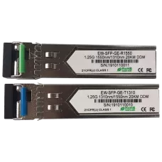 Модуль SFP (комплект 2шт) Ewind EW-SFP-GE-T1310 / EW-SFP-GE-R1550 1.25G, Single-mode single Fiber, 20km, LC connector, Tx1310/Rx1550nm : 1310nm is transmitter，1550nm is receiver