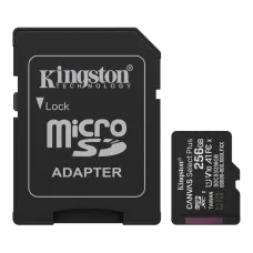 Карта пам'яті Kingston microSD 256GB C10 UHS-I A1 V10 R150MB/s + SD