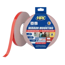 Стрічка двохстороння спінена для дзеркал HPX DS1905 MIRROR MOUNTING 19мм х 25м