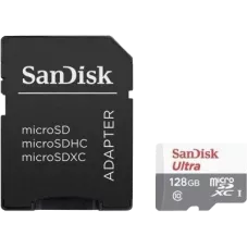 Карта пам'яті SANDISK Ultra microSDXC 128GB + SD Adapter Class 10 UHS-I