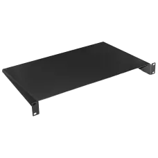 Полиця консольна чорна 1U 19" 280 мм 9005